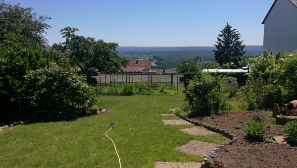 Ausblick Garten